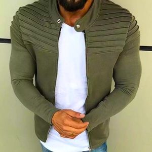 Stand Collar Slim Men's Jacket